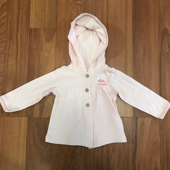 Carter’s Baby Girl’s Pink Hooded Jacket and Pants Set Size 9 Months - Picture 2 of 7